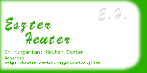 eszter heuter business card